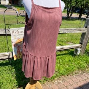 Maurices Ribbed tank top in Mauve